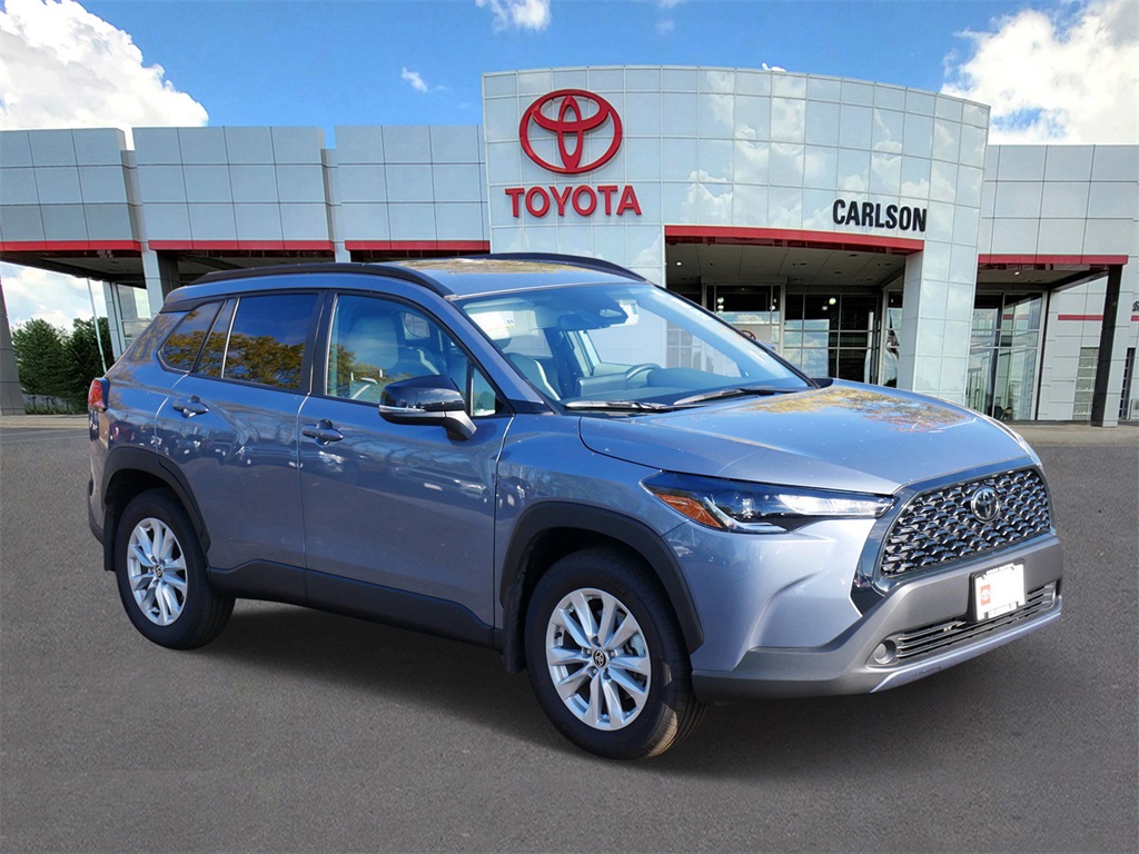 Certified 2025 Toyota Corolla Cross LE with VIN 7MUCAABG1SV135469 for sale in Minneapolis, Minnesota