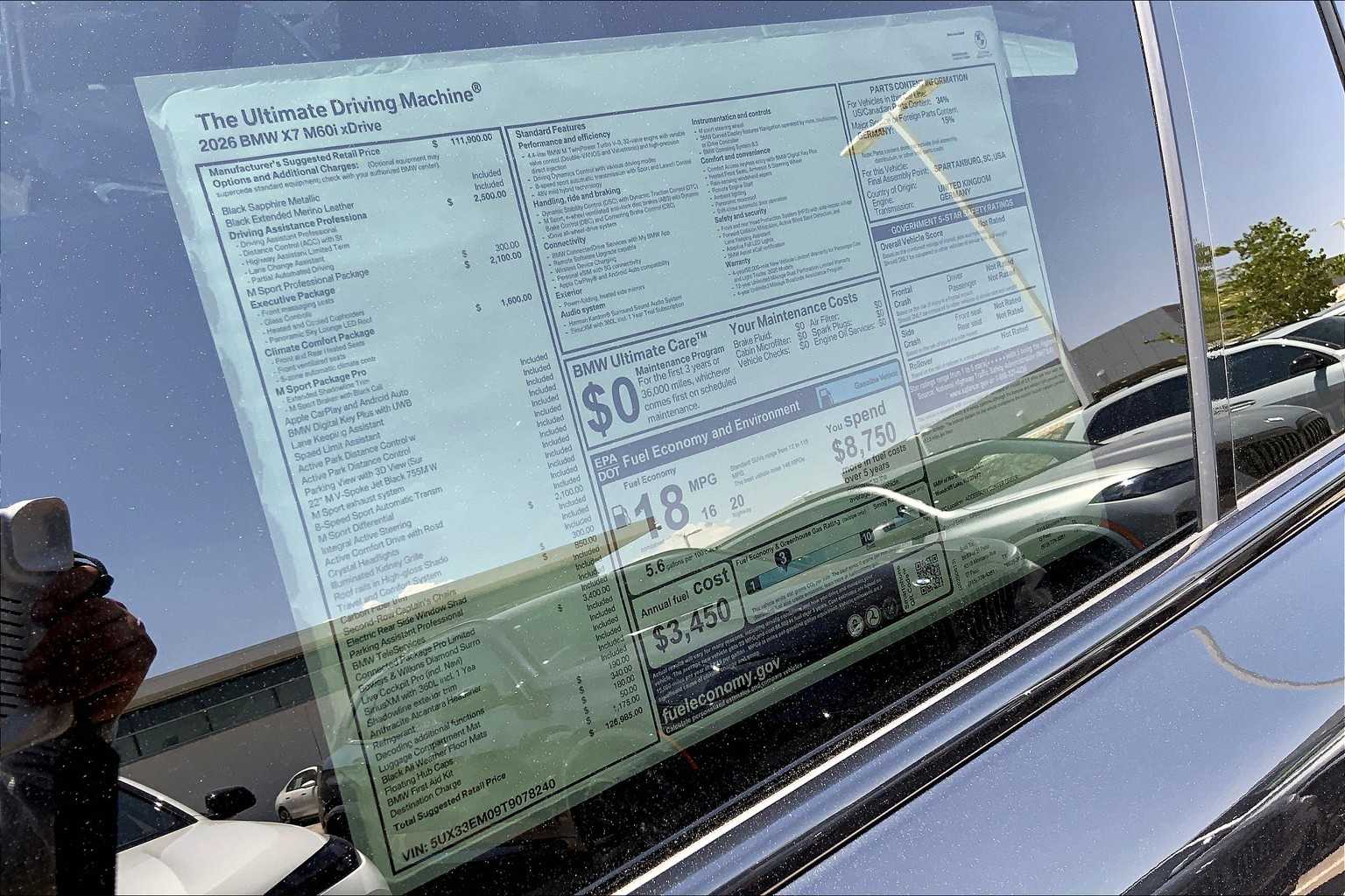 2026 Bmw X7 M60i photo 17