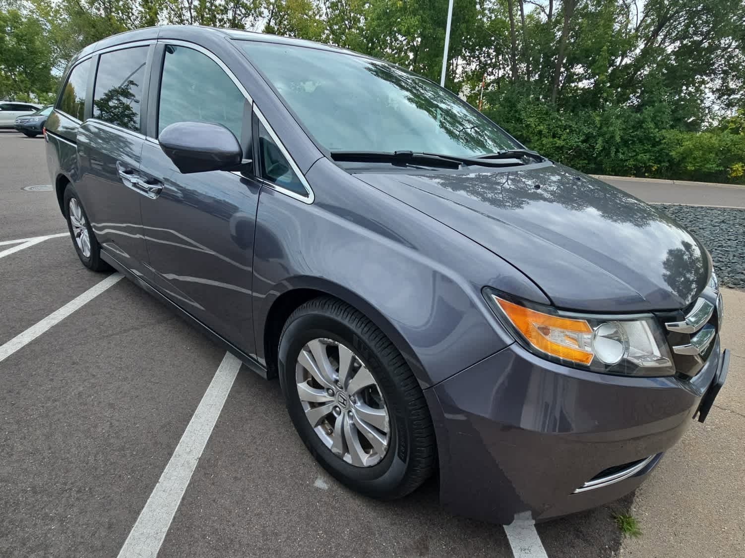 Used 2015 Honda Odyssey EX-L with VIN 5FNRL5H66FB067569 for sale in Hopkins, Minnesota