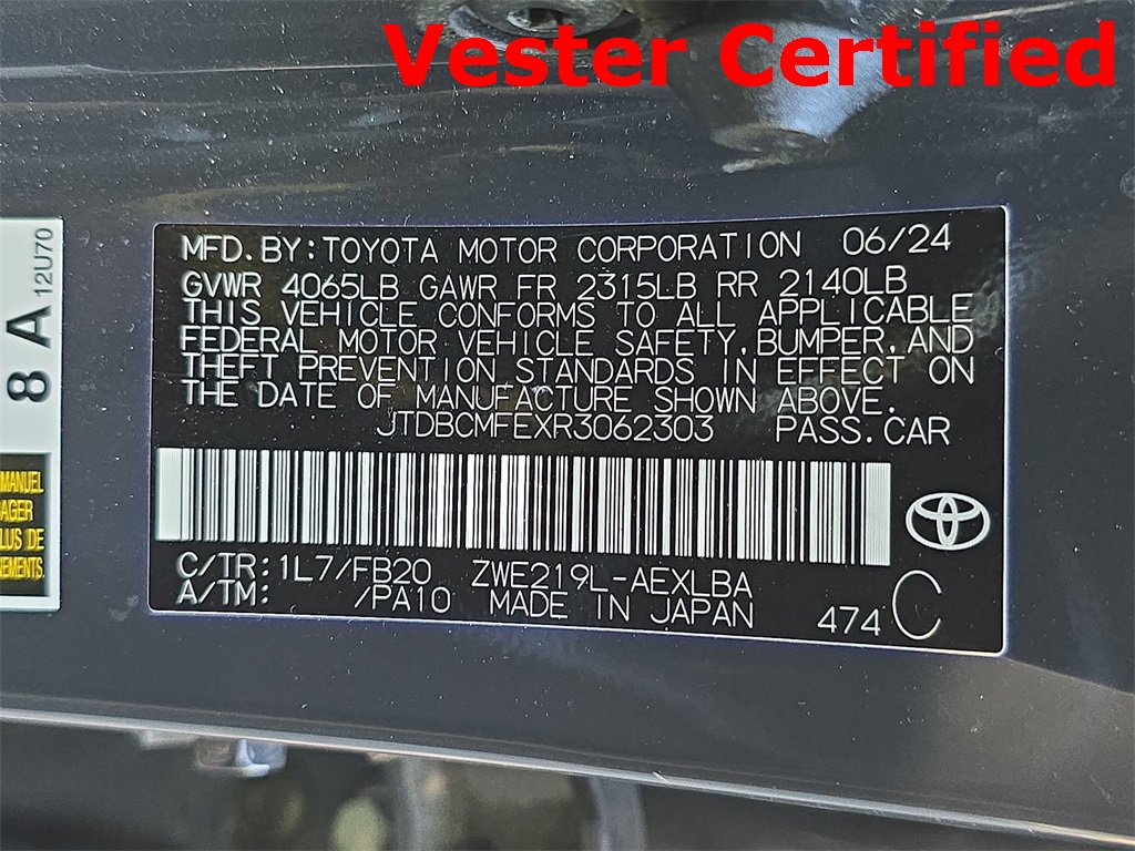 2024 Toyota Corolla Hybrid LE photo 30