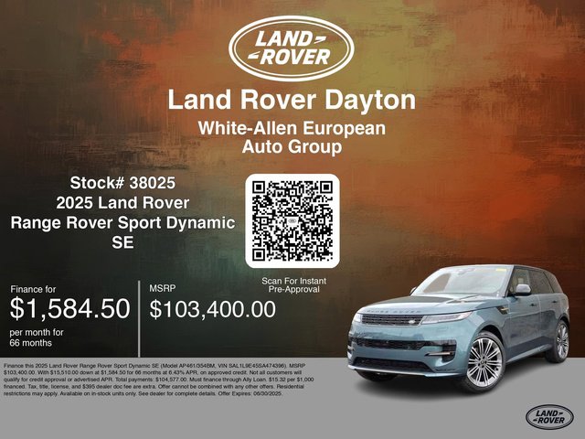 2025 Land Rover Range Rover Sport SE photo 3