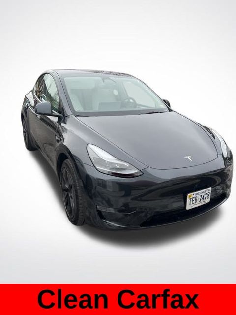 Used 2025 Tesla Model Y Long Range with VIN 7SAYGAEEXSF252631 for sale in Williamsburg, VA