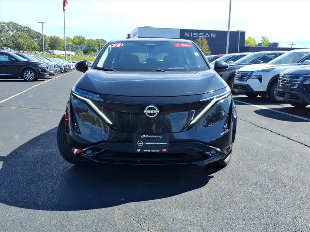 Certified 2023 Nissan Ariya Evolve+ with VIN JN1DF0BB1PM708309 for sale in Woburn, MA