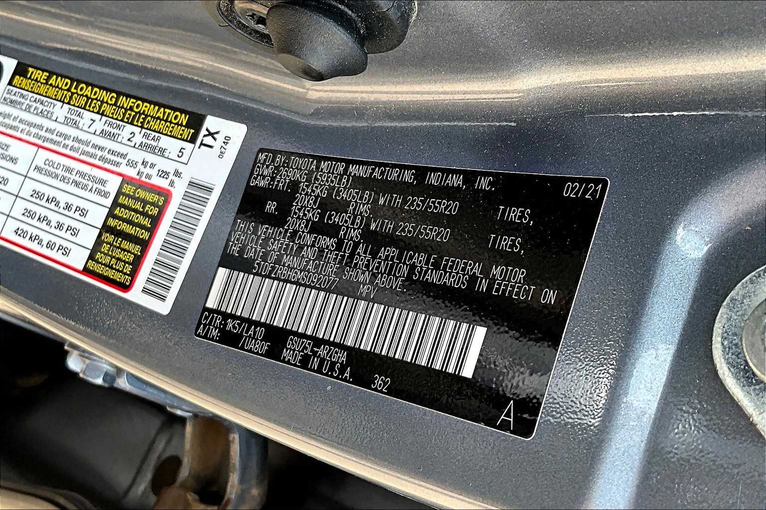2021 Toyota Highlander Platinum photo 34
