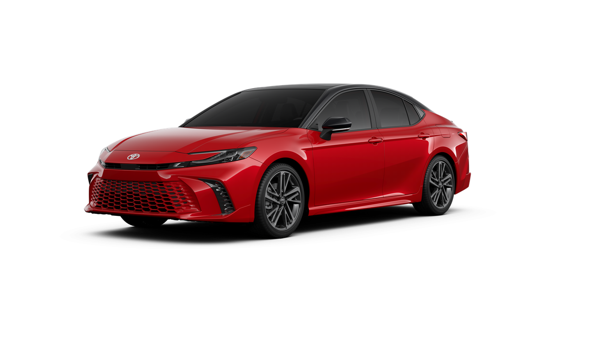 New 2025 Supersonic Red with Midnight Black Metallic roof [extra_cost_color] Toyota XSE image 1