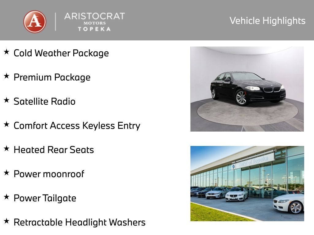 Used 2014 BMW 5 Series 528i with VIN WBA5A7C53ED616890 for sale in Kansas City