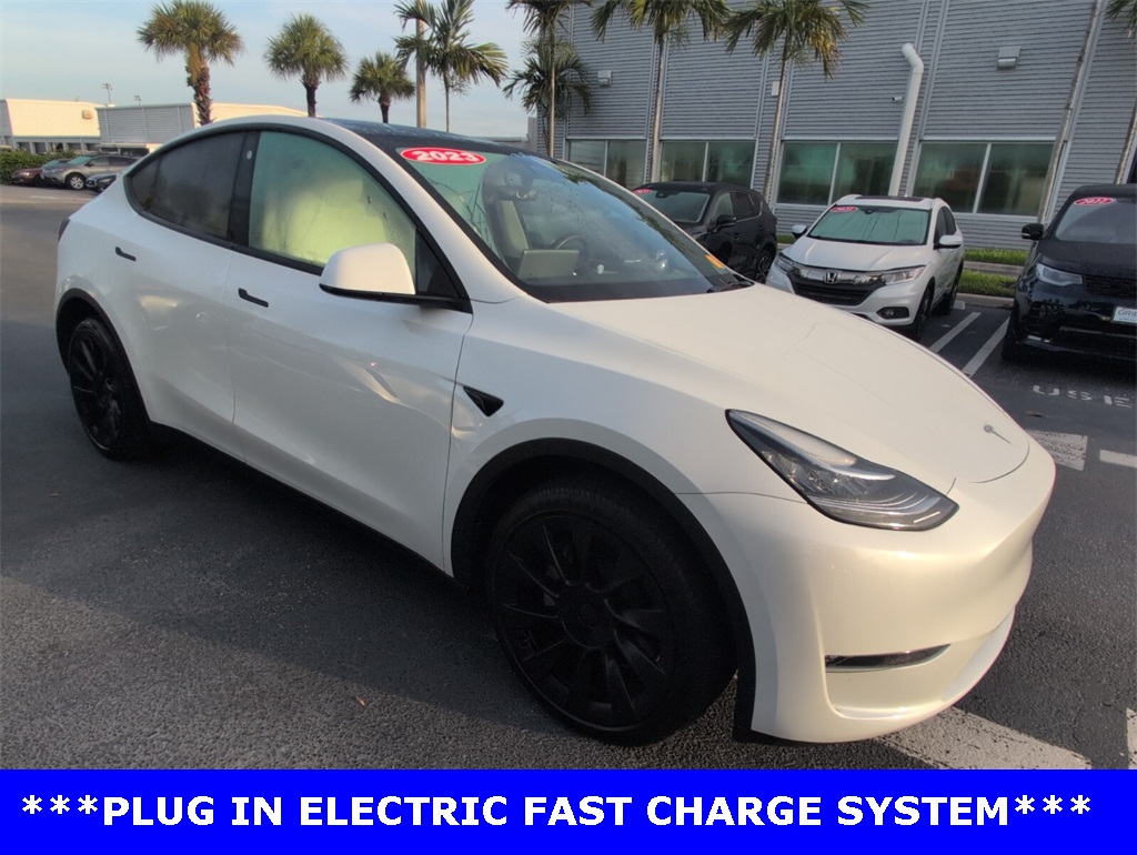 Used 2023 Tesla Model Y Long Range with VIN 7SAYGDEE8PF618367 for sale in Delray Beach, FL