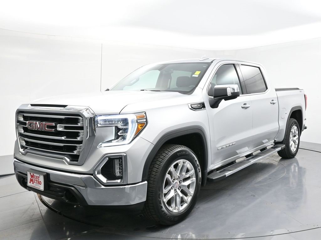 Used 2021 GMC Sierra 1500 SLT with VIN 3GTU9DED3MG395528 for sale in Monticello, Minnesota