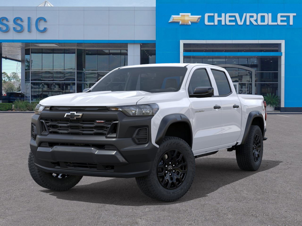 2026 Chevrolet Colorado Trail Boss White at Classic Elite Chevrolet Sugar Land