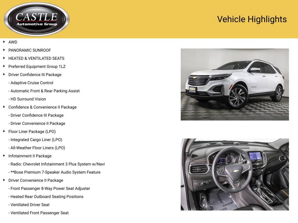 Certified Pre-Owned 2023 Chevrolet Equinox Premier SUV in Villa