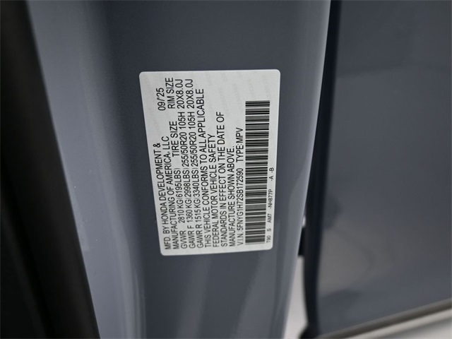 2025 Honda Pilot Touring photo 3