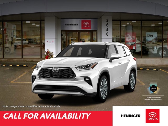 New 2025 Toyota Highlander Platinum AWD in South Calgary #188811 ...