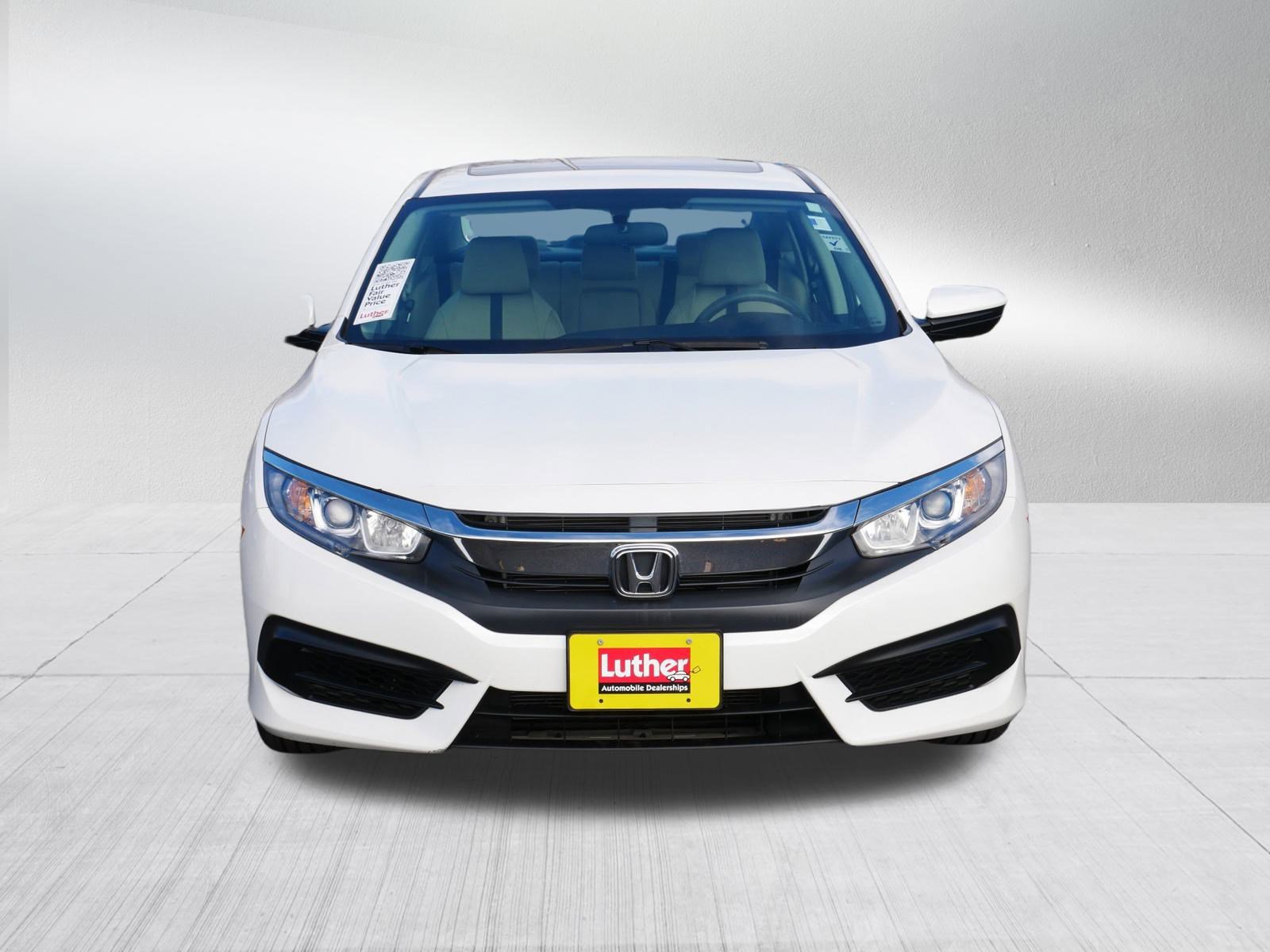 Used 2018 Honda Civic EX with VIN 2HGFC2F70JH554574 for sale in Brooklyn Center, Minnesota