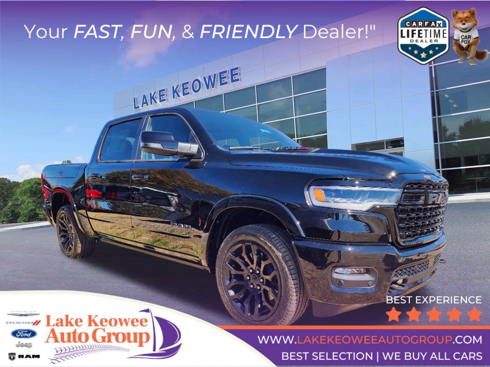 New 2025 RAM 1500 Limited Crew Cab in Seneca #19003 Lake Keowee - Main Image