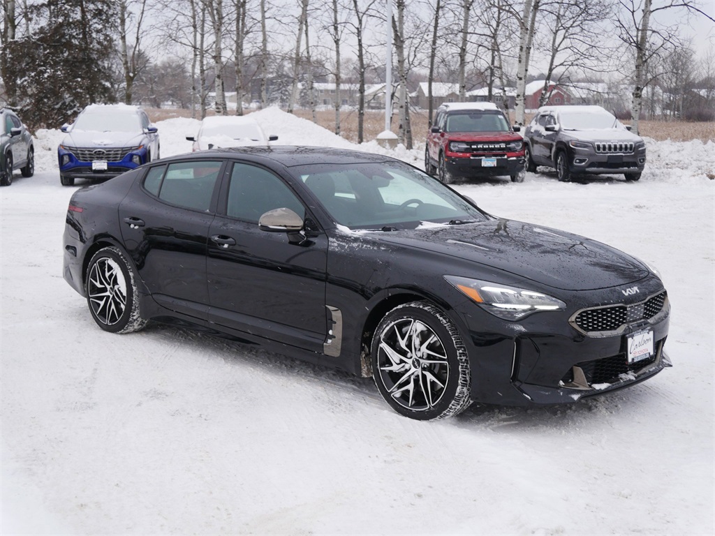 Used 2023 Kia Stinger GT-Line with VIN KNAE35LD9P6136608 for sale in Minneapolis, Minnesota