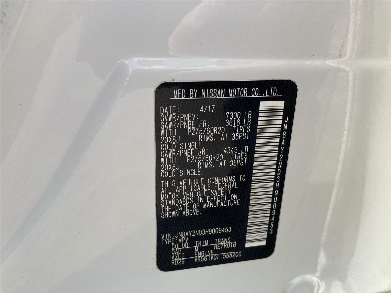 2017 Nissan Armada Platinum photo 27