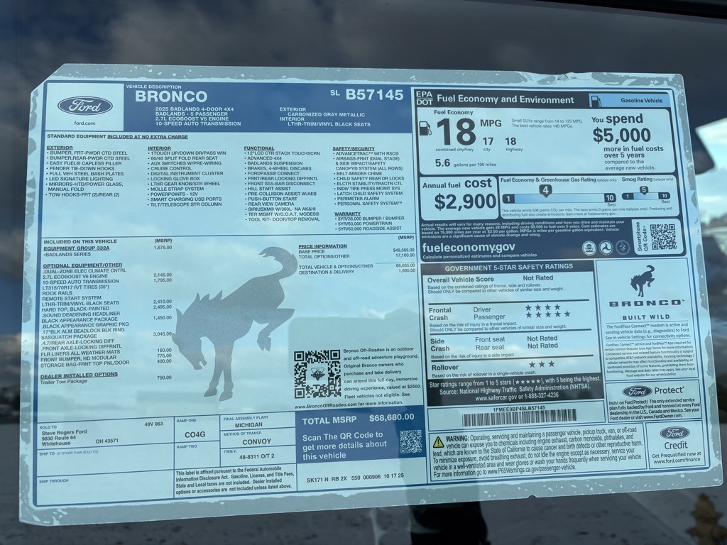 2025 Ford Bronco Badlands photo 2