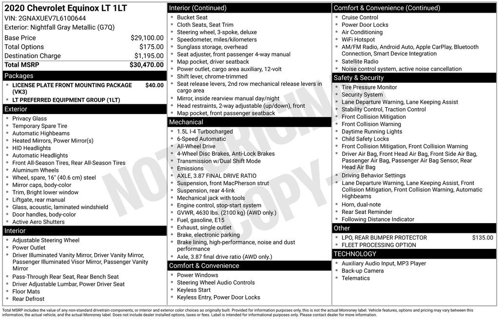 2020 Chevrolet Equinox LT