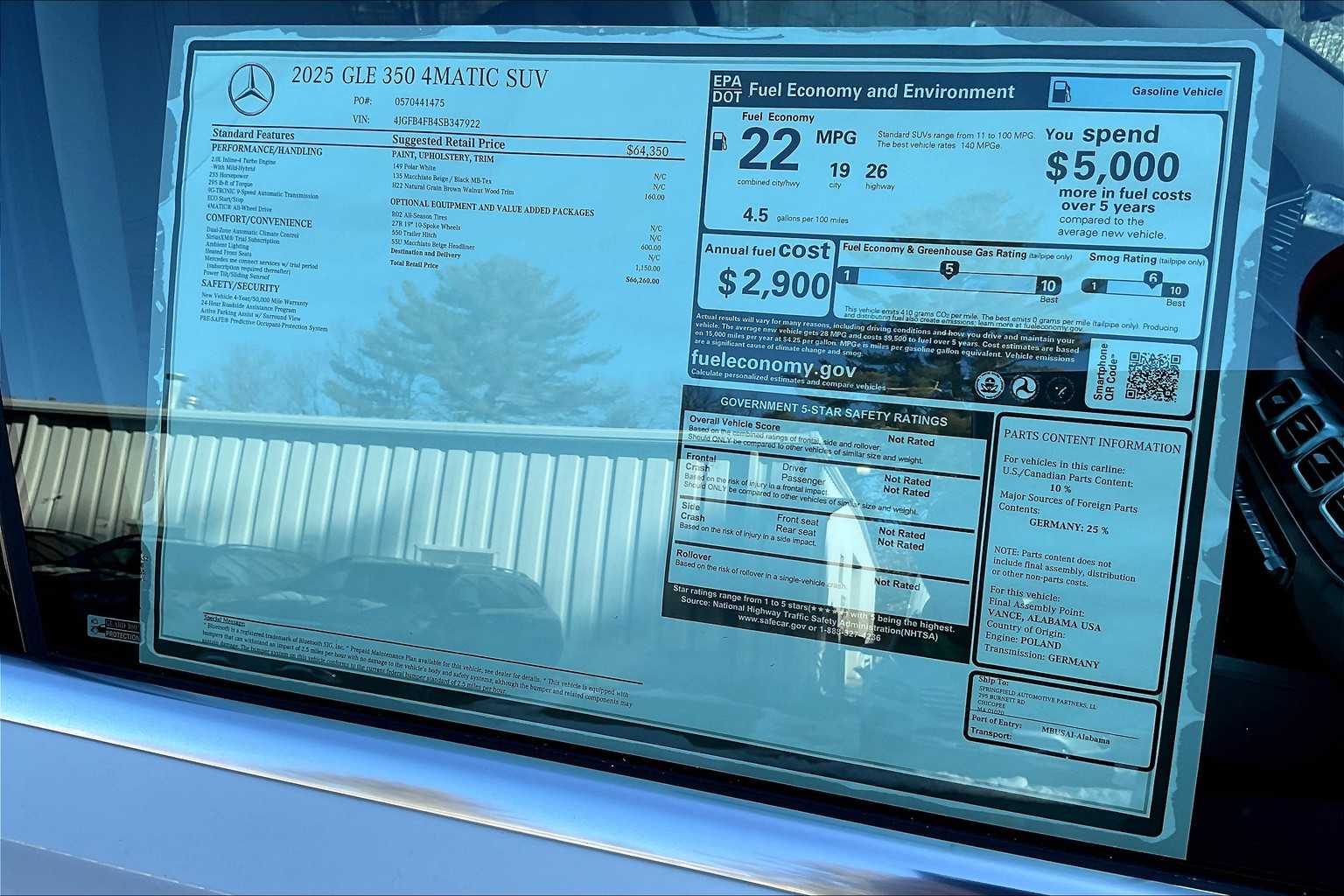 2025 Mercedes Benz GLE 350 4MATIC photo 17