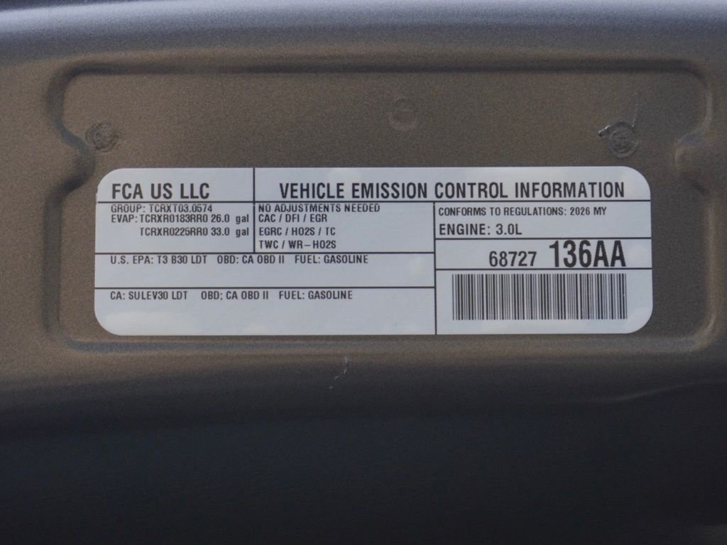 New 2026 Granite Crystal Metallic Clear-Coat Exterior Paint RAM Big Horn Night Edition image 30