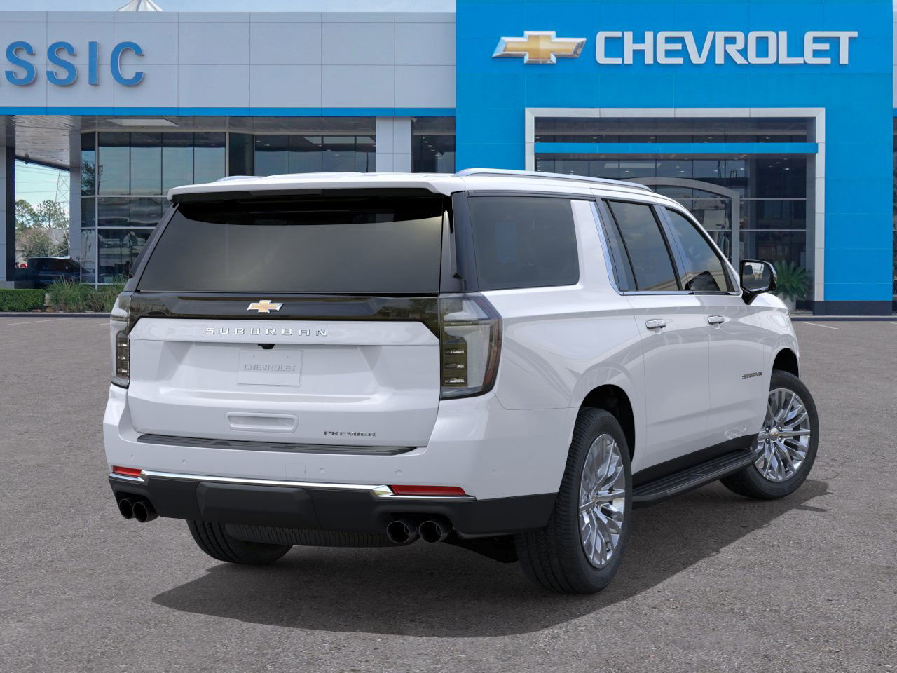 2026 Chevrolet Suburban Premier White at Classic Elite Chevrolet Hwy 6