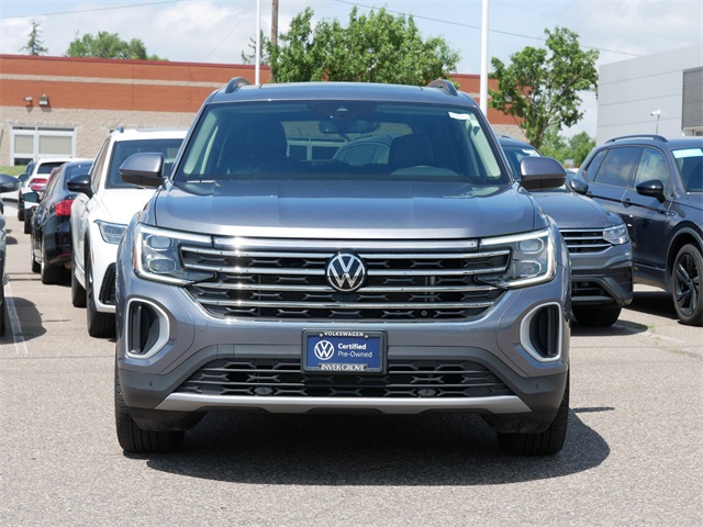 Certified 2025 Volkswagen Atlas SE w/Tech with VIN 1V2KR2CA4SC503447 for sale in Inver Grove Heights, Minnesota