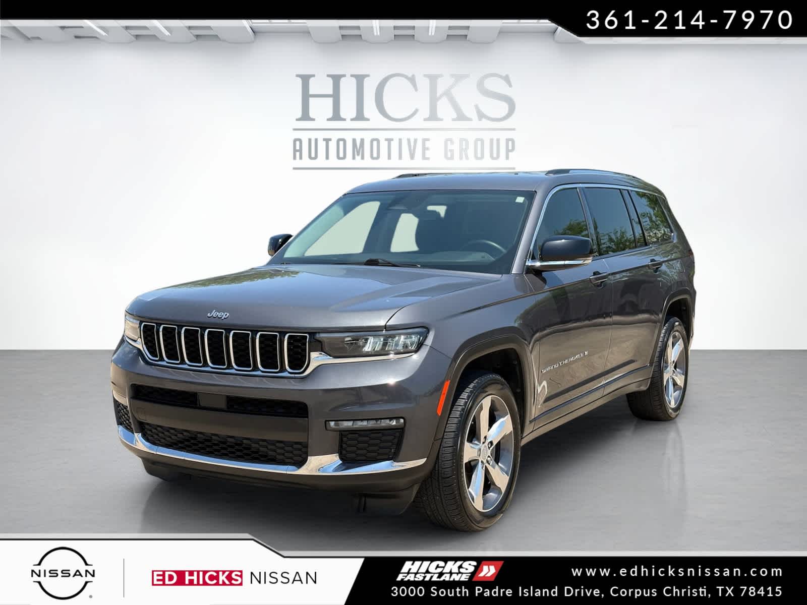 Used 2021 Baltic Gray Metallic Clearcoat Jeep Limited image 1