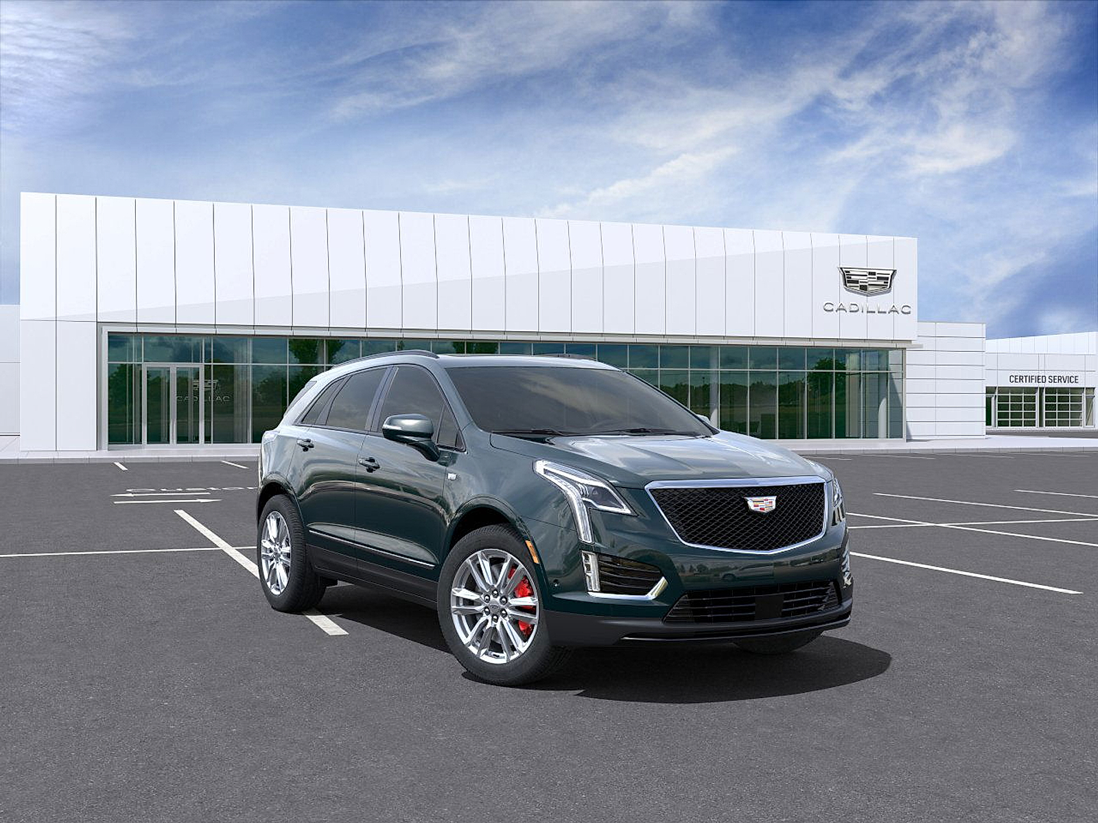 New 2025 Emerald Lake Metallic Cadillac Sport image 1