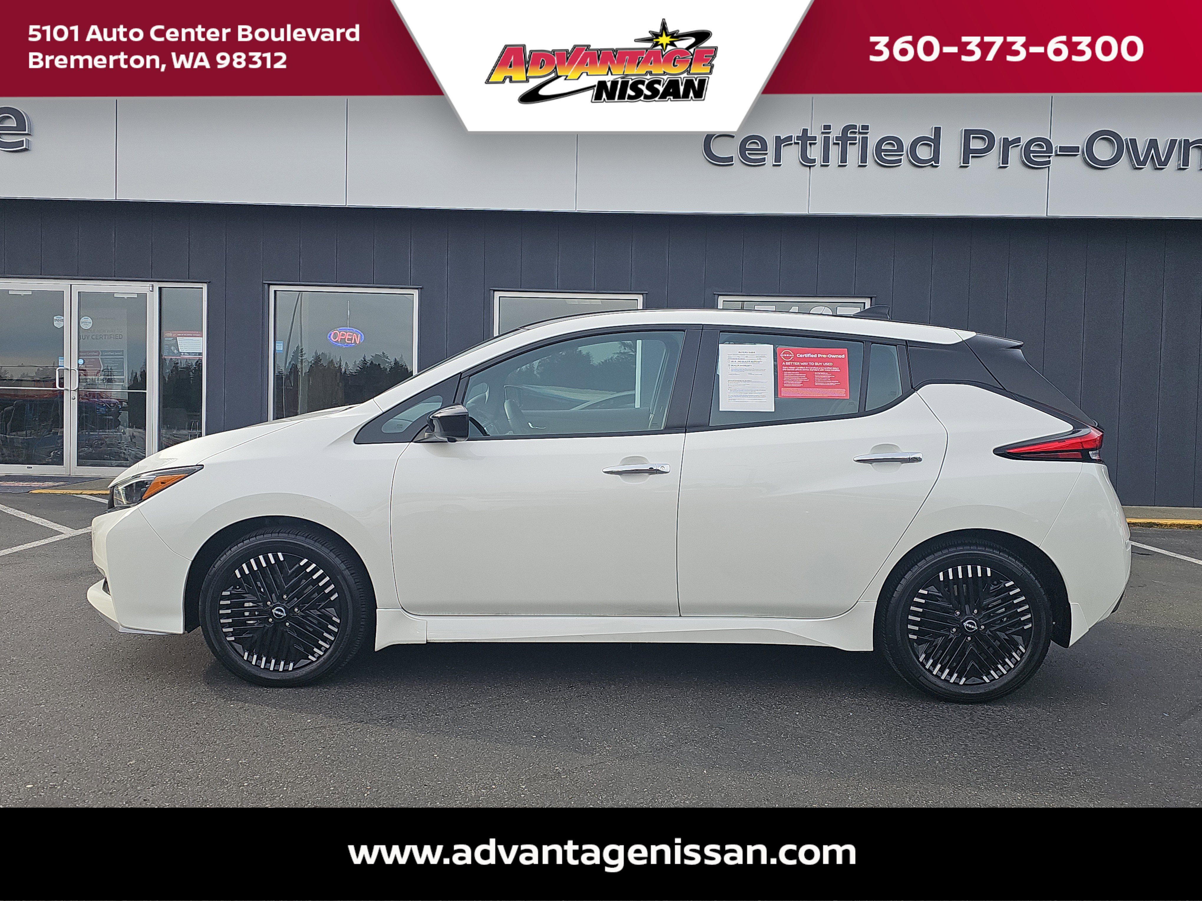 Used 2024 Nissan LEAF SV PLUS with VIN 1N4CZ1CV9RC554364 for sale in Bremerton, WA