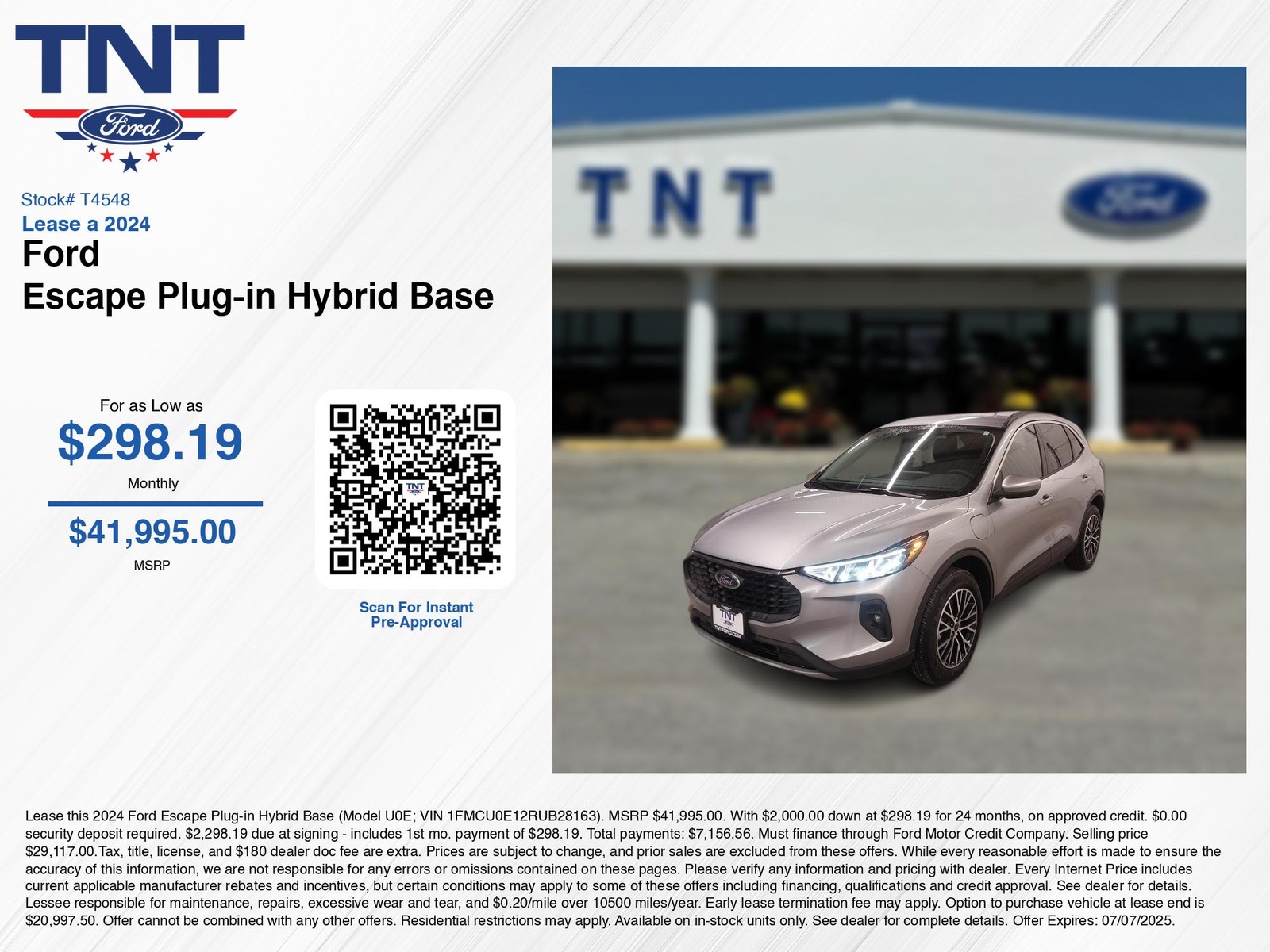 2024 Ford Escape Plug-In Hybrid Base photo 3