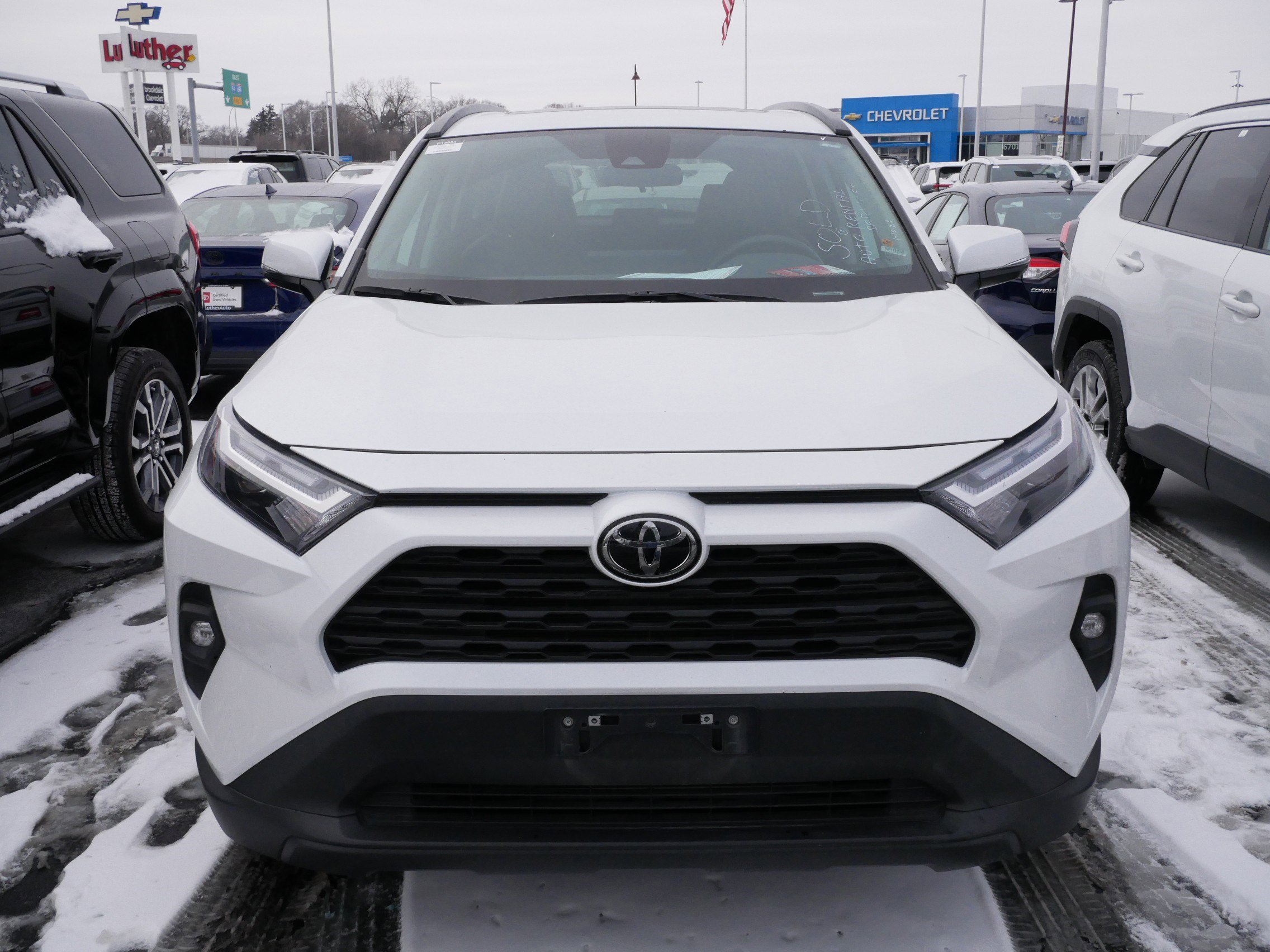 Used 2025 Toyota RAV4 XLE Premium with VIN 2T3A1RFV4SW523321 for sale in Brooklyn Center, Minnesota