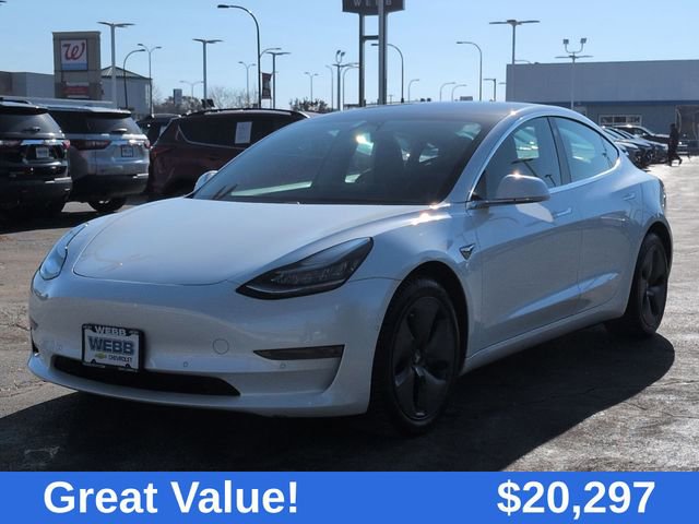 Used 2020 Tesla Model 3 Base with VIN 5YJ3E1EB5LF665092 for sale in Oak Lawn, IL