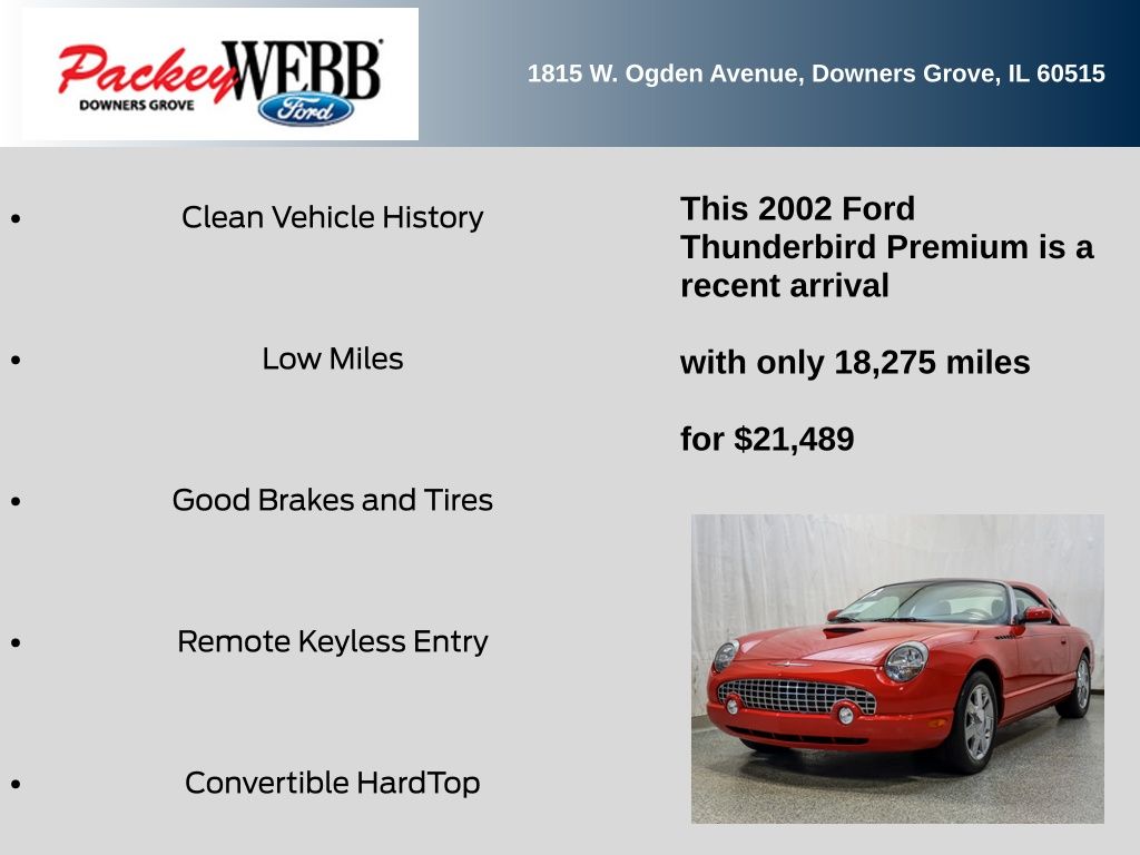 2002 FORD THUNDERBIRD - Image 11