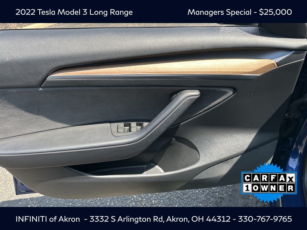 Used 2022 Tesla Model 3 Long Range with VIN 5YJ3E1EB4NF272378 for sale in Akron, OH
