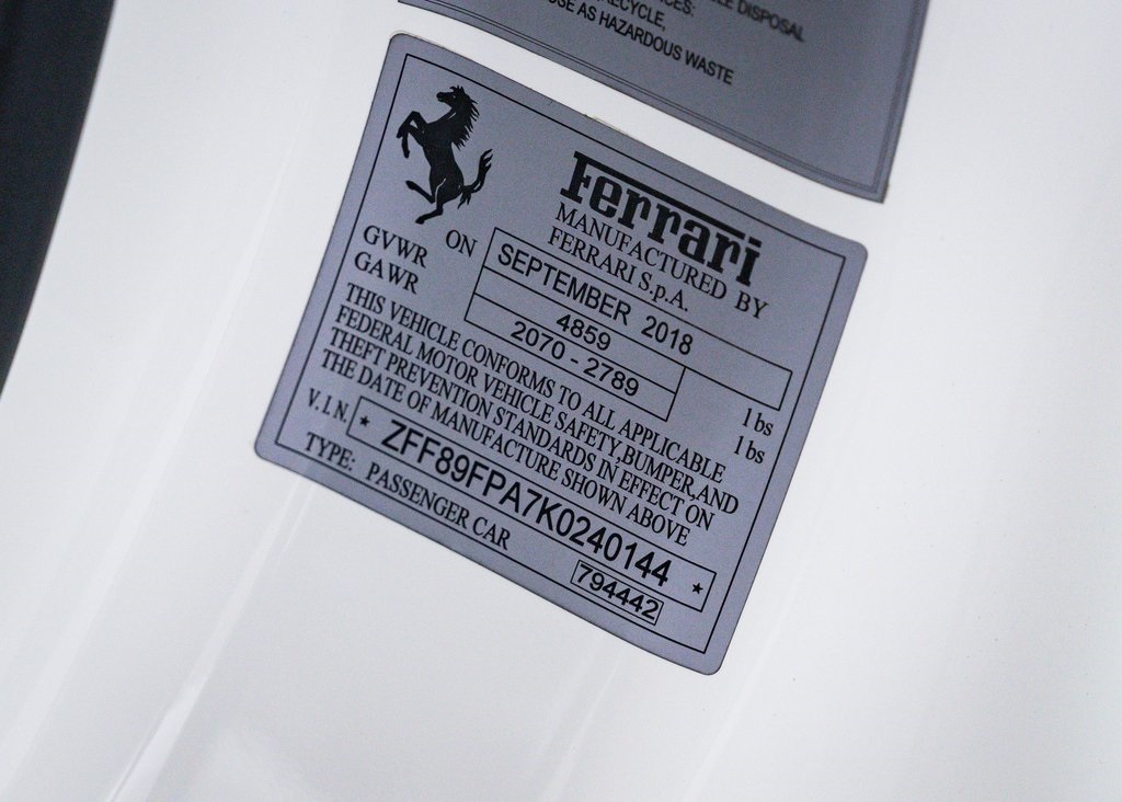 Certified Used 2019 White Ferrari Base image 31