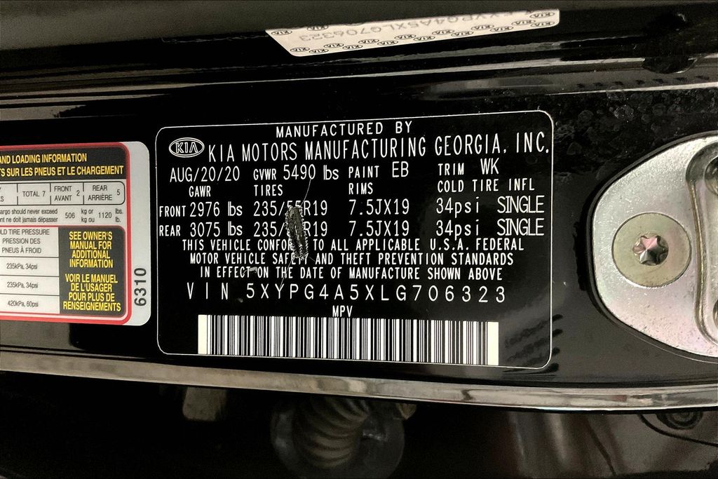 2020 Kia Sorento S photo 34