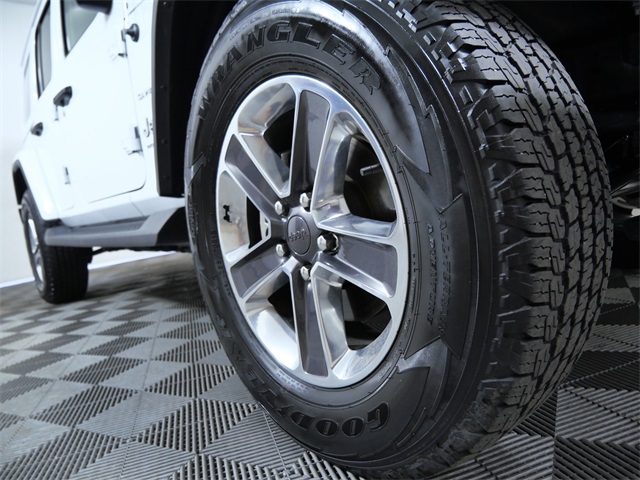 Certified 2022 Jeep Wrangler Unlimited Sahara with VIN 1C4HJXEN1NW245861 for sale in Apple Valley, Minnesota