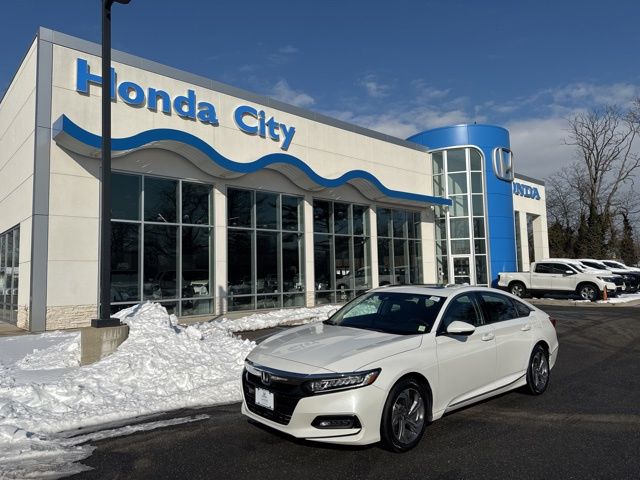 Certified 2018 Honda Accord EX-L with VIN 1HGCV1F61JA199489 for sale in Bethpage, NY