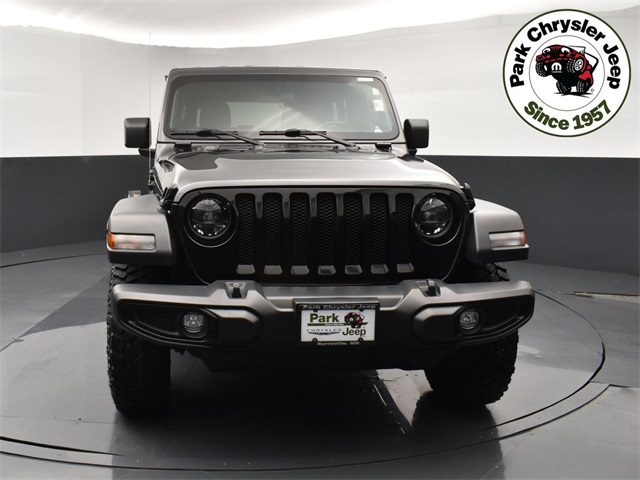Used 2023 Jeep Wrangler 4-Door Willys with VIN 1C4HJXDG1PW534700 for sale in Burnsville, Minnesota