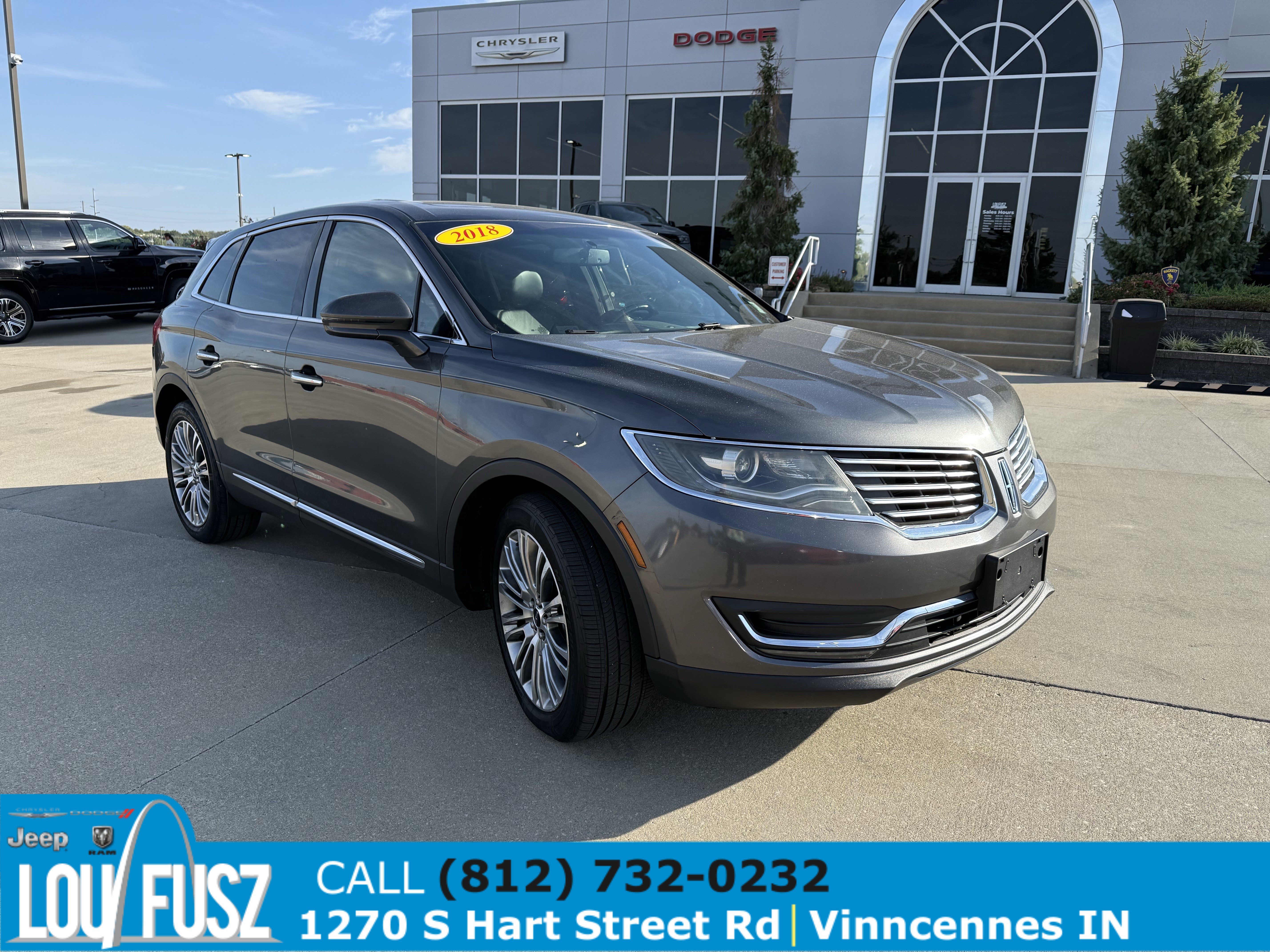 Used 2018 Lincoln MKX Reserve with VIN 2LMPJ8LR1JBL14891 for sale in Vincennes, IN