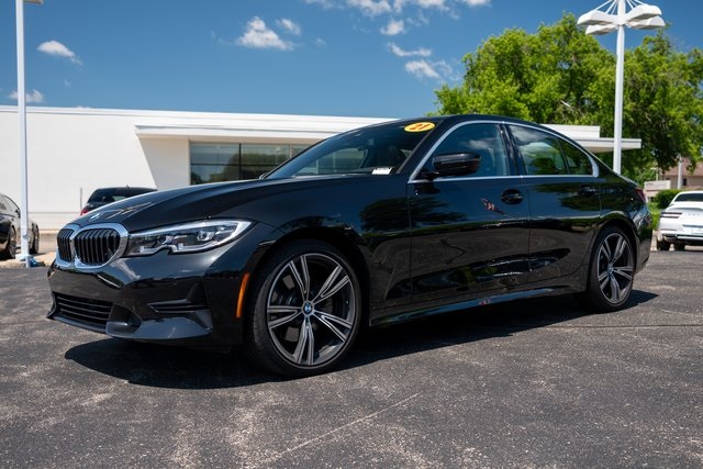 Certified Used 2021 Black Sapphire Metallic BMW 330i xDrive image 1