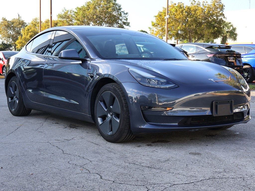Used 2023 Tesla Model 3 Base with VIN 5YJ3E1EA5PF425859 for sale in Miami, FL