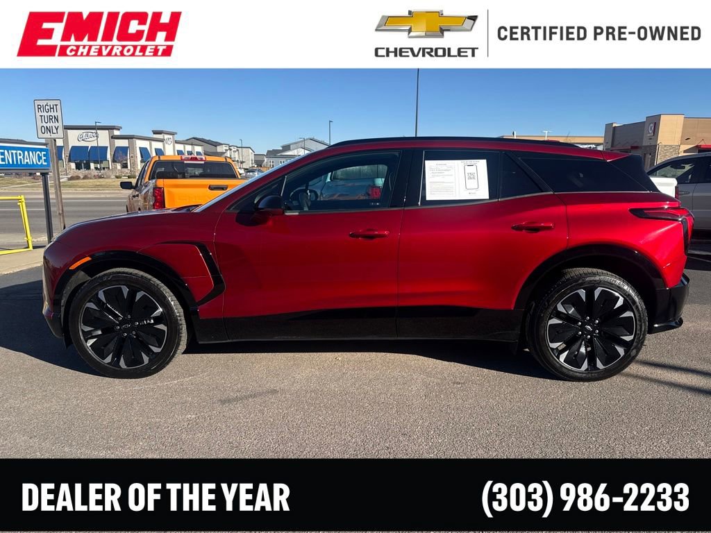 Certified 2024 Chevrolet Blazer EV RS with VIN 3GNKDCRJ0RS286262 for sale in Lakewood, CO