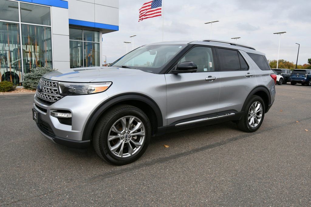 Used 2022 Ford Explorer Limited with VIN 1FMSK8FH7NGA56980 for sale in North Branch, Minnesota