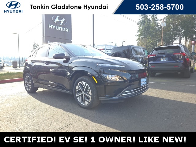 Certified 2023 Hyundai Kona EV SE with VIN KM8K23AG7PU166482 for sale in Gladstone, OR