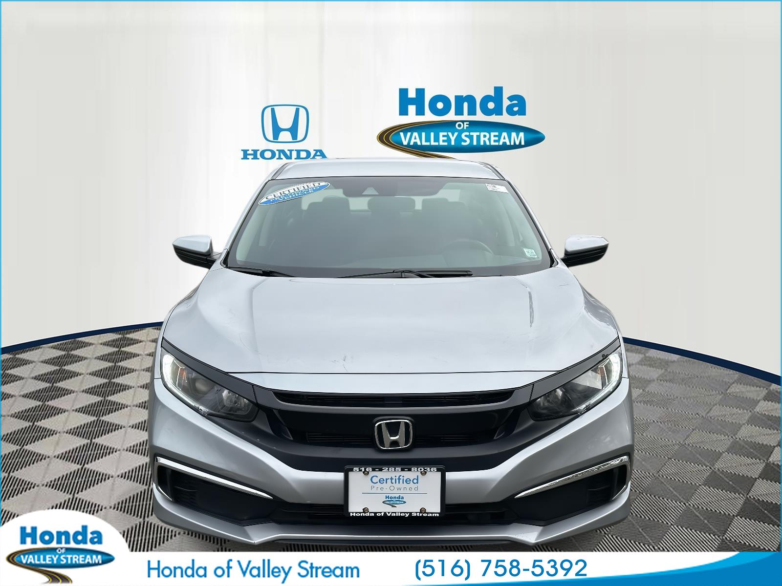 Certified 2021 Honda Civic LX with VIN 2HGFC2F68MH544113 for sale in Valley Stream, NY
