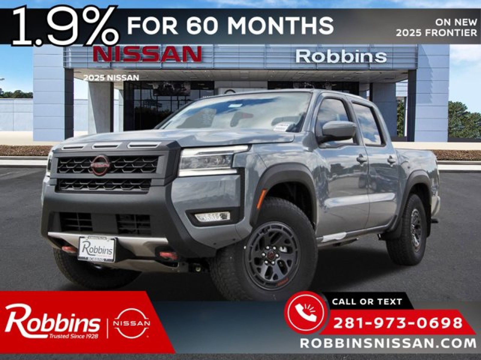 2025 Nissan Frontier Crew Cab PRO-4X® Gray at Robbins Nissan