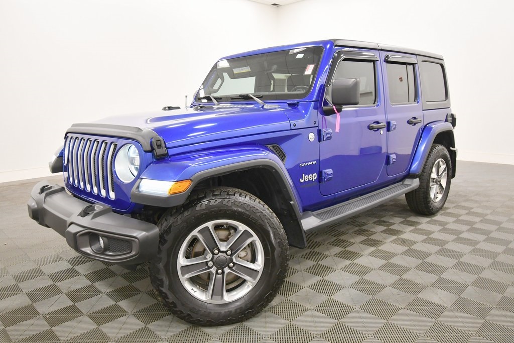 Used 2020 Jeep Wrangler Unlimited Sahara with VIN 1C4HJXEN6LW172550 for sale in Rochester, Minnesota