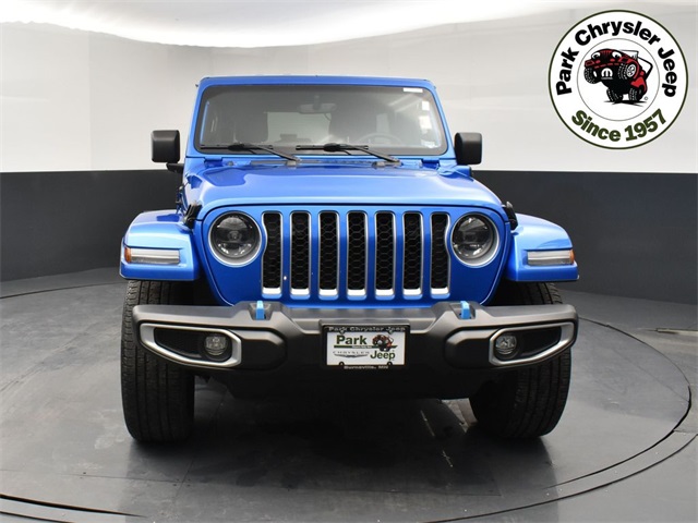 Used 2023 Jeep Wrangler 4xe Sahara 4XE with VIN 1C4JJXP61PW556460 for sale in Burnsville, Minnesota