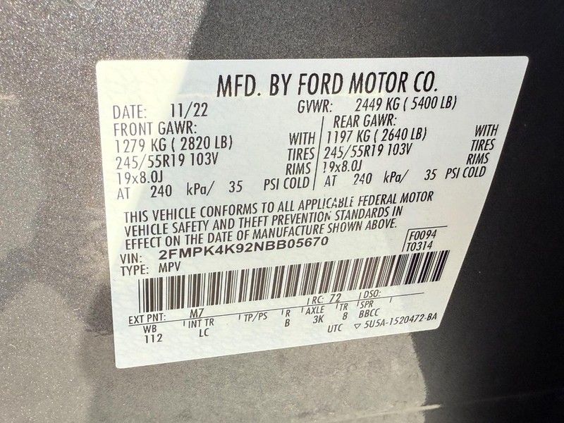 Used 2022 Carbonized Gray Metallic Ford Titanium image 24